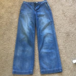 Madewell Hight-waisted wide length Jeans